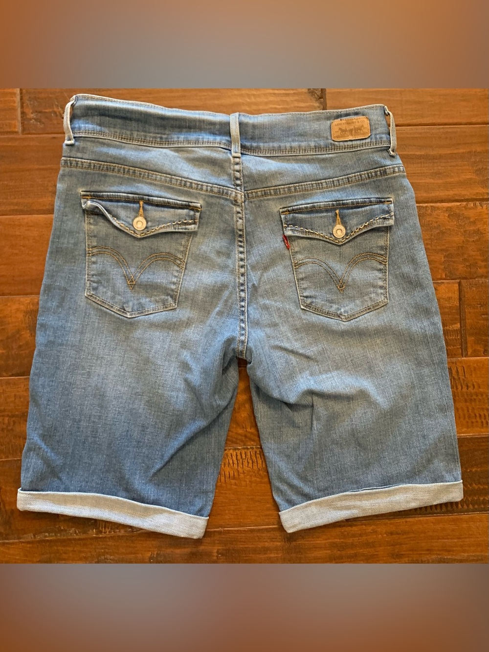 Levi's 515 Light Blue Denim Bermuda Shorts - 10